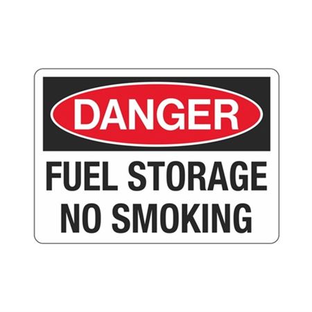 Danger Fuel Storage No Smoking Sign